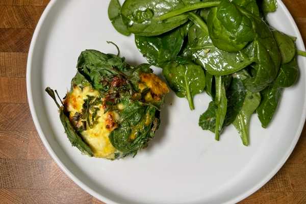 Spinach Feta Egg Bites