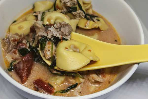 Creamy Tortellini Chicken Soup