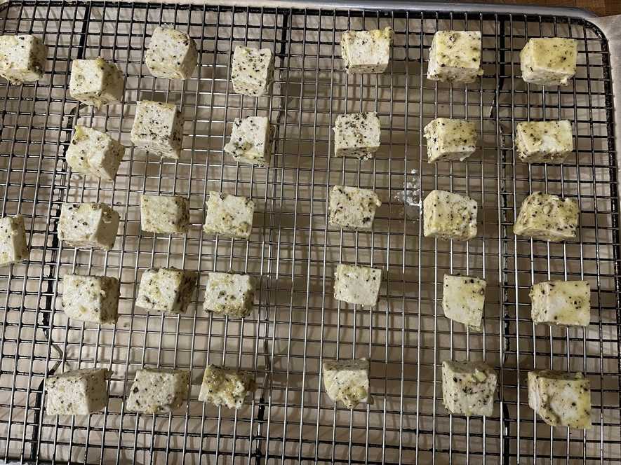 Arrange on baking pan