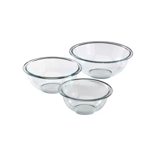 Pyrex Essentials Glass Mixing Bowl Set