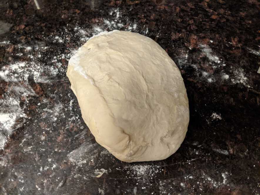 Flip pre-shaped dough